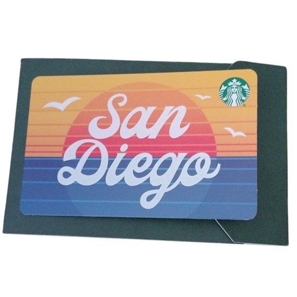 Starbucks San Diego Cold Cup + Zippered Wave Pouch + Blank Gift Card - Picture 4 of 5